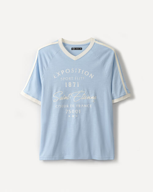Playera Azul Relaxed