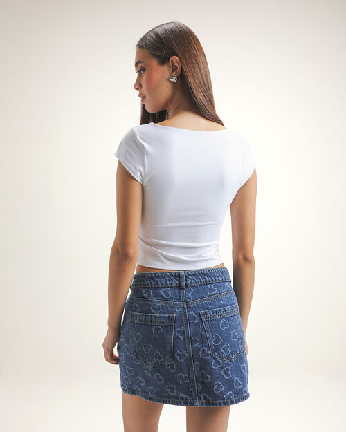Crop Top Blanco