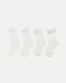Calcetines Blancos Encaje,BLANCO