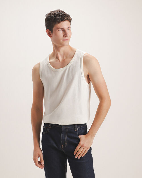 Playera Tank Slim Blanca