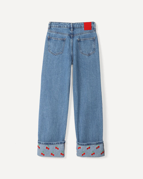 Jeans Fit Straight Cerezas