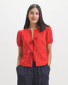 Blusa Roja Lazos,ROJO ANARANJADO