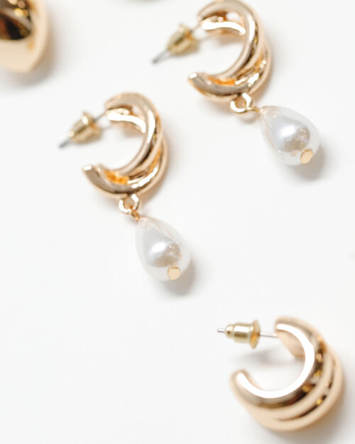 Set Aretes Dorados