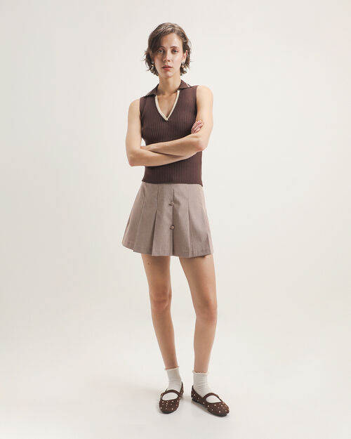 Polo Caf&eacute; Tejido Punto