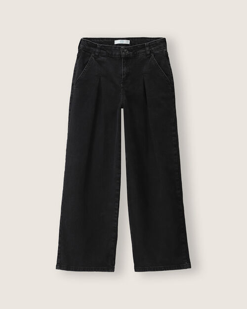 Jeans Wide Leg Negro