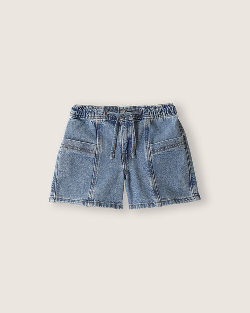 Short De Mezclilla Azul