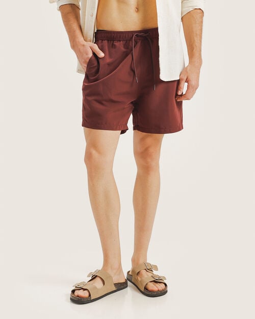 Short Traje De Ba&ntilde;o Rojo