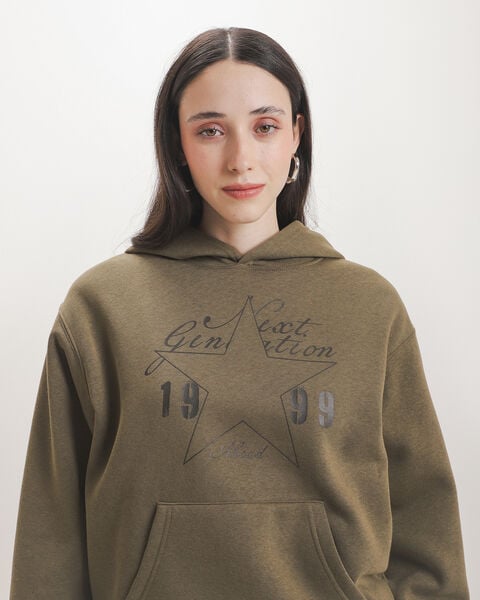 Sudadera Verde Cerrada
