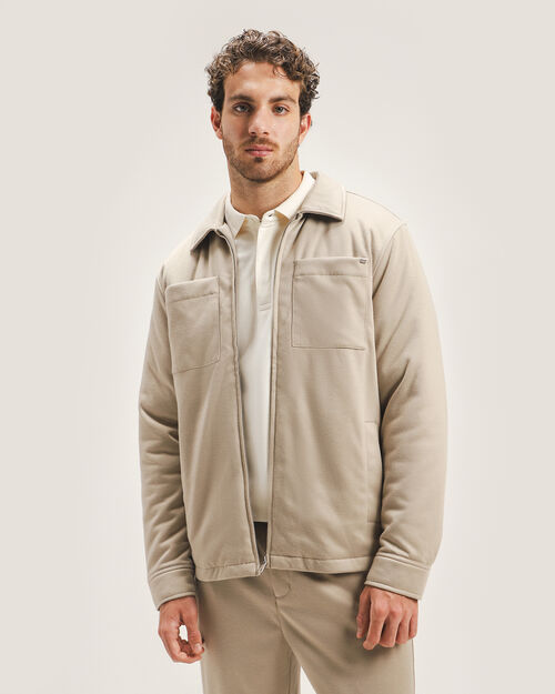 Chamarra Beige Fit Regular