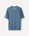 Playera Azul Tejida,AZUL ACERO