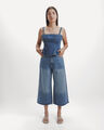 Jeans Fit Culotte,AZUL CIELO