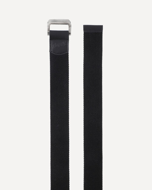 Cintur&oacute;n Negro De Lona