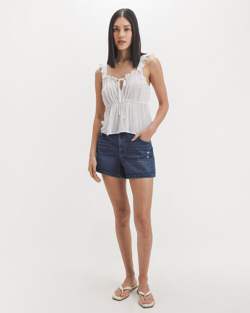 Short De Mezclilla Marino