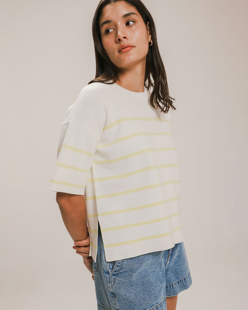 Playera Boxy De Punto
