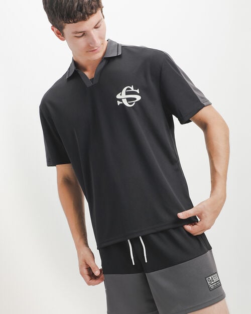 Polo Relaxed Negra