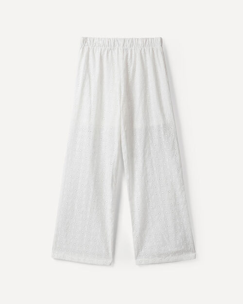 Pantal&oacute;n Blanco Tejido