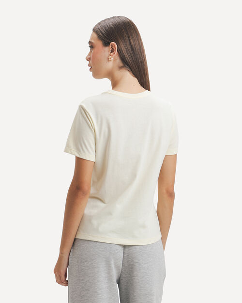 Playera Beige Texto