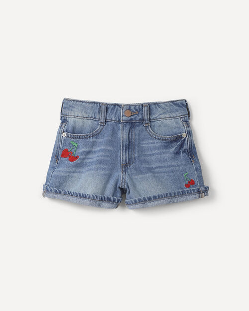 Short Bordado Cerezas