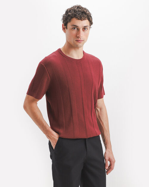 Playera Textura Roja