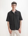 Camisa Manga Corta,NEGRO