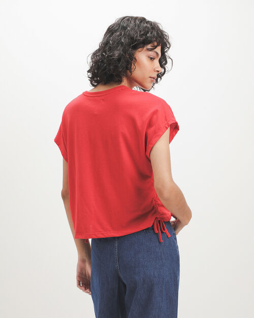 Playera Roja Cropped
