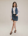 Camisa Manga Larga Oversize,BLANCO
