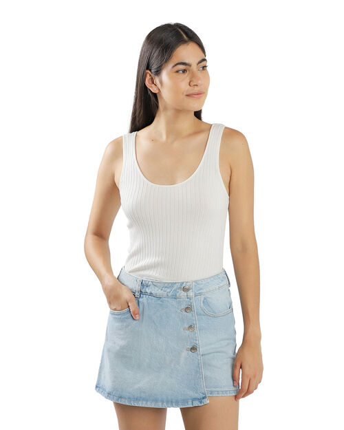 Short Falda De Mezclilla