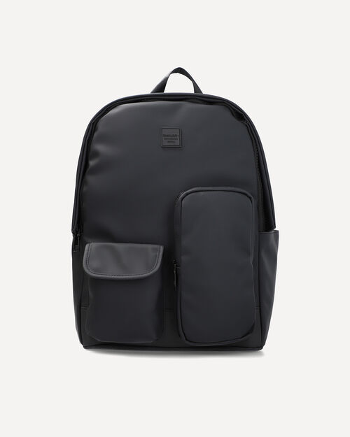 Mochila Negra Bolsillos