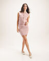 Falda Mini Rosa,ROSA EMPOLVADO