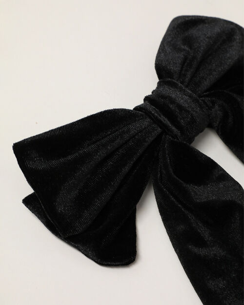 Moño Con Textura Negro