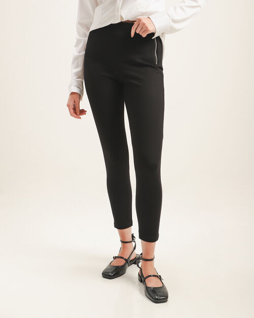 Leggings Negro Zipper