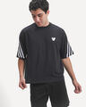 Playera Oversize Mickey Mouse,NEGRO