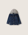 Chamarra Mezclilla Hoddie,AZUL ACERO