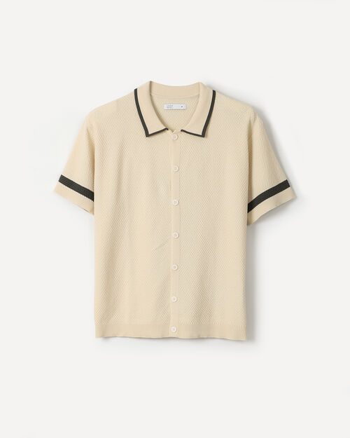 Camisa Beige Textura