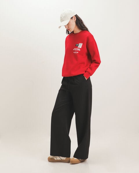 Sudadera Roja Relaxed