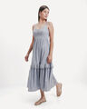 Vestido Midi Azul,AZUL CIELO