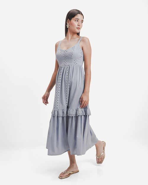 Vestido Midi Azul
