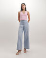 Wide Leg Jeans,AZUL PASTEL