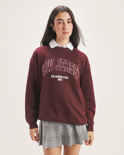 Sudadera Roja Fit Relaxed