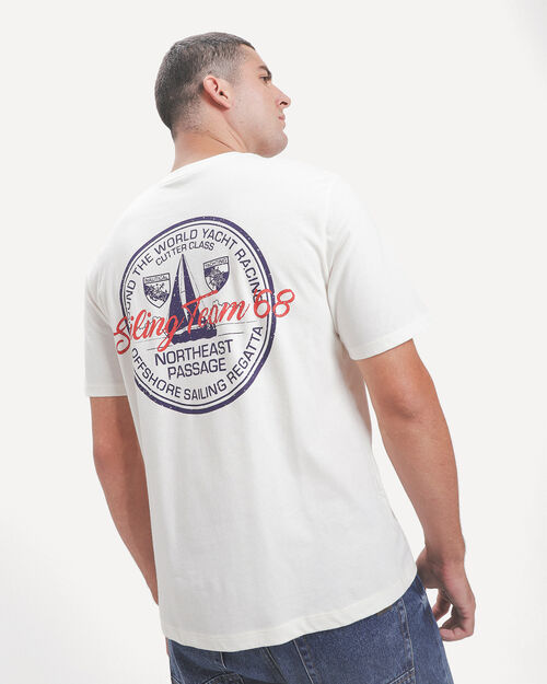 Playera Blanca Gr&aacute;fico