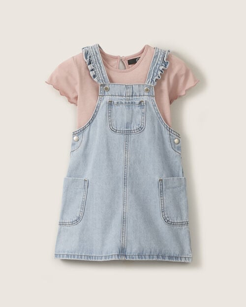 Conjunto Playera Y Overol Mezclilla