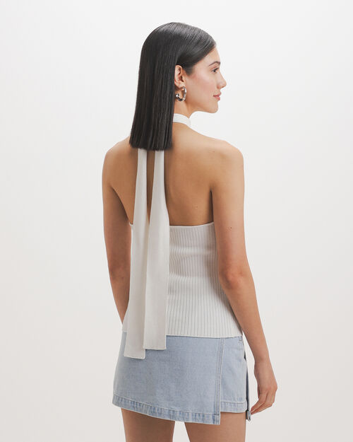 Top Blanco Halter