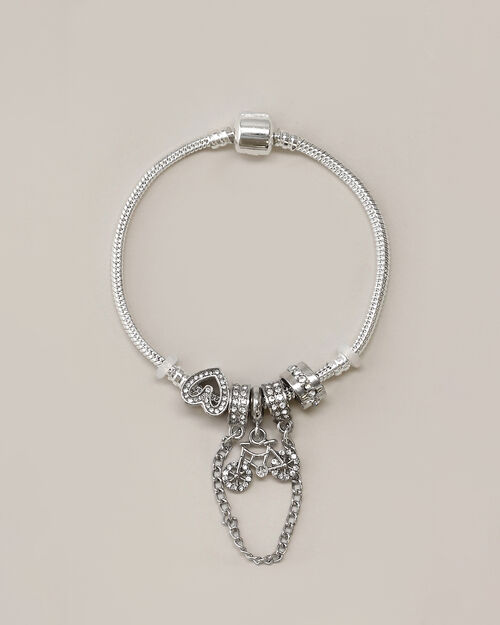 Pulsera Charms Plateada