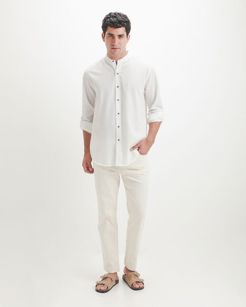 Pantal&oacute;n Blanco Gabardina