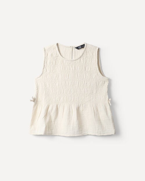 Blusa Smock Blanca