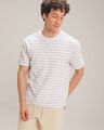Playera Negra Rayas,BLANCO