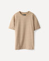 Playera Verde Con Rayas,CAFE CLARO