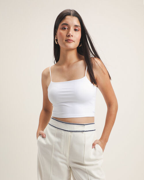 Crop Top Blanco