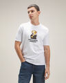 Playera Negra Manga Corta,BLANCO