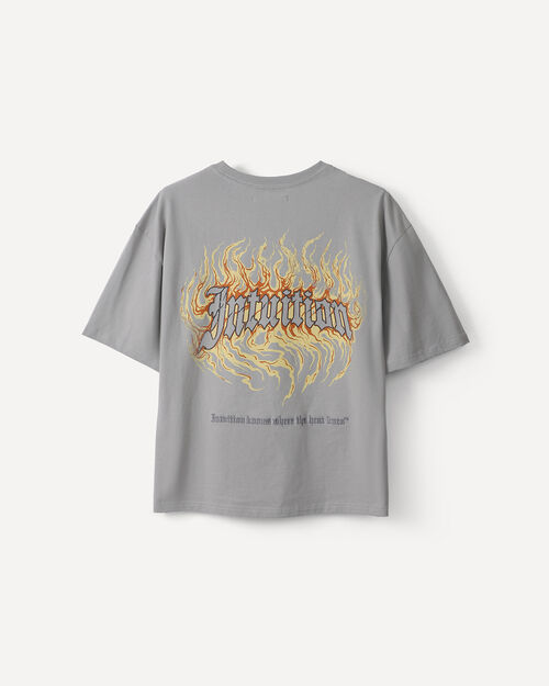 Playera Oversize Gris